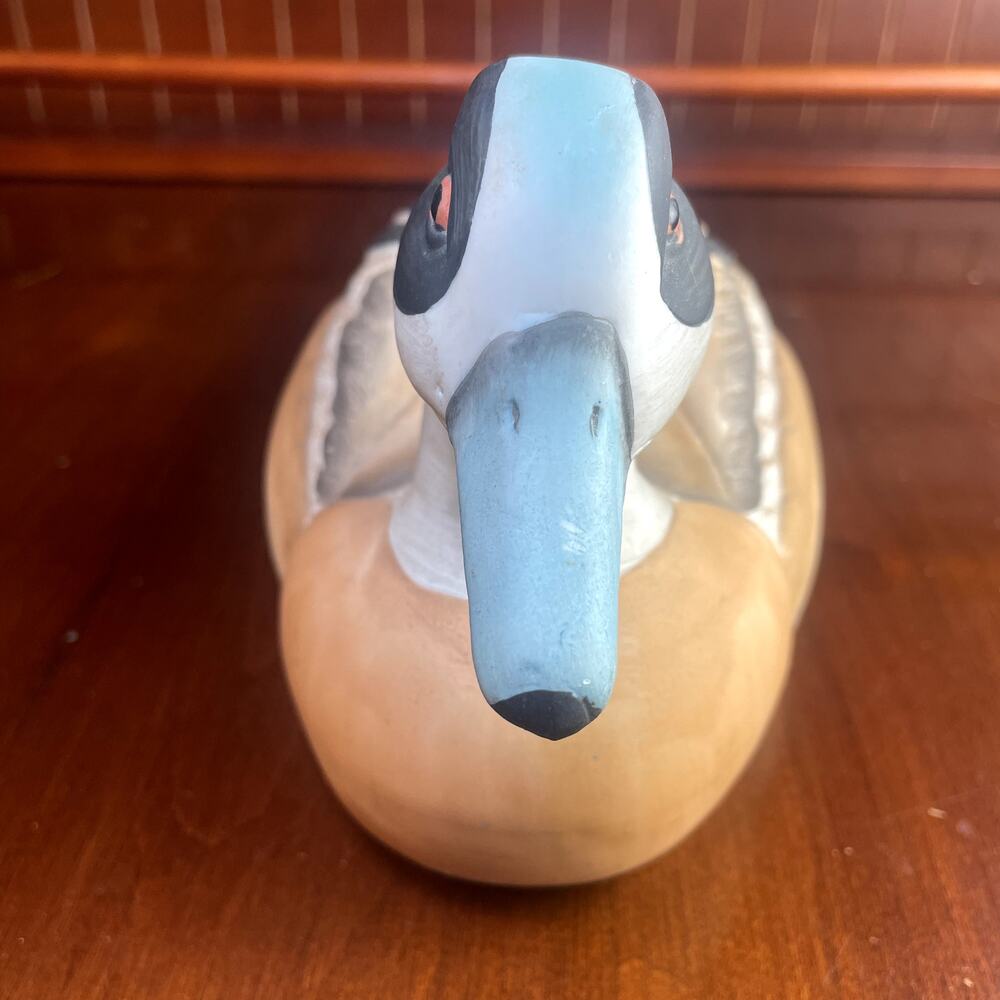 Vintage Royal Crown Porcelain Duck Decoy Figurine Hand Painted Signed J. Byron - Picture 5 of 9